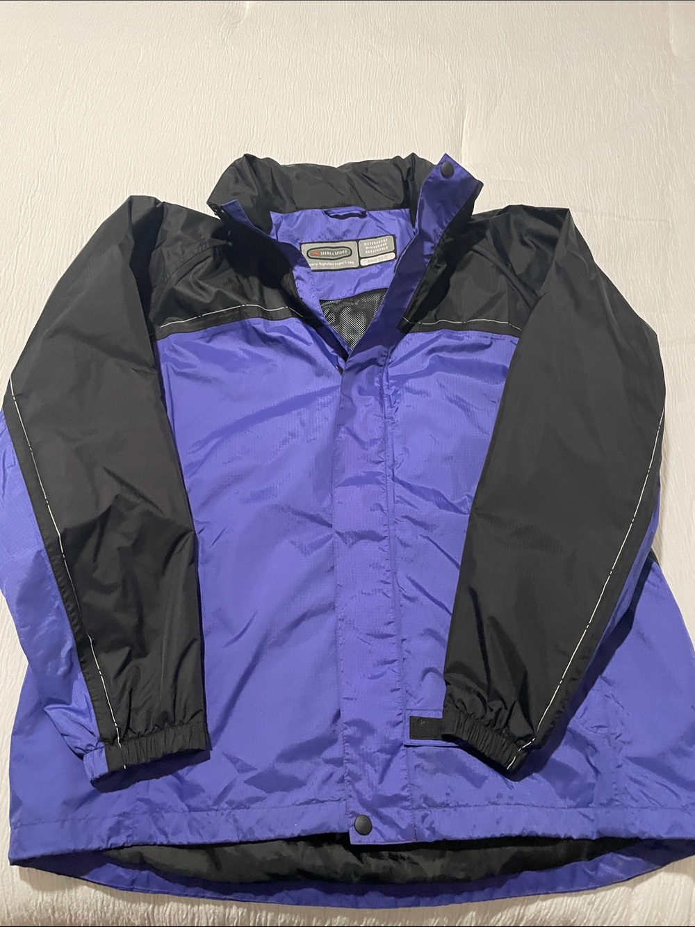 High Sierra Men's Purple and Black Raincoat – Waterproof Shell